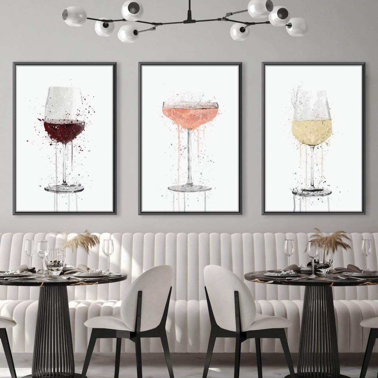 Artistic Cocktails Canvas Art Clock Canvas