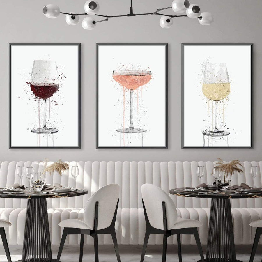 Artistic Cocktails Canvas Art Clock Canvas