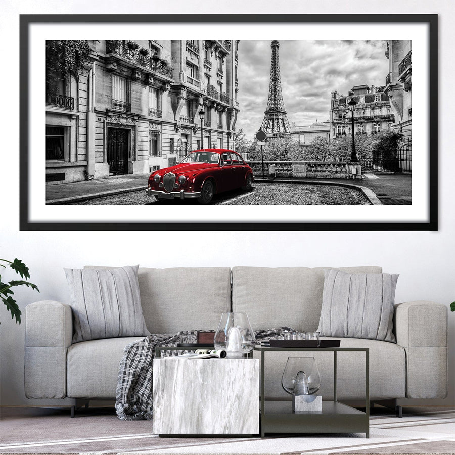 Artistic Paris Landscape Print Art Clock Canvas