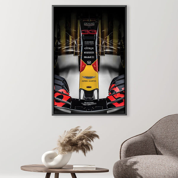 Aston Martin-F1-Red Canvas Art 30 x 45cm / Unframed Canvas Print Clock Canvas