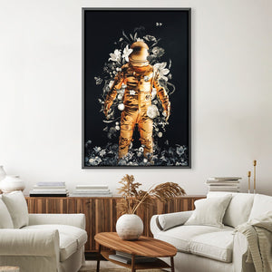 Astronaut Canvas Art 30 x 45cm / Unframed Canvas Print Clock Canvas