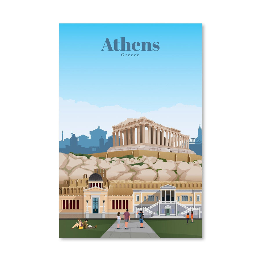 Athens Canvas - Studio 324 Art Clock Canvas