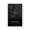 Atlanta Black Canvas Art Clock Canvas
