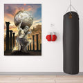 Atlas Strength Canvas Art Clock Canvas