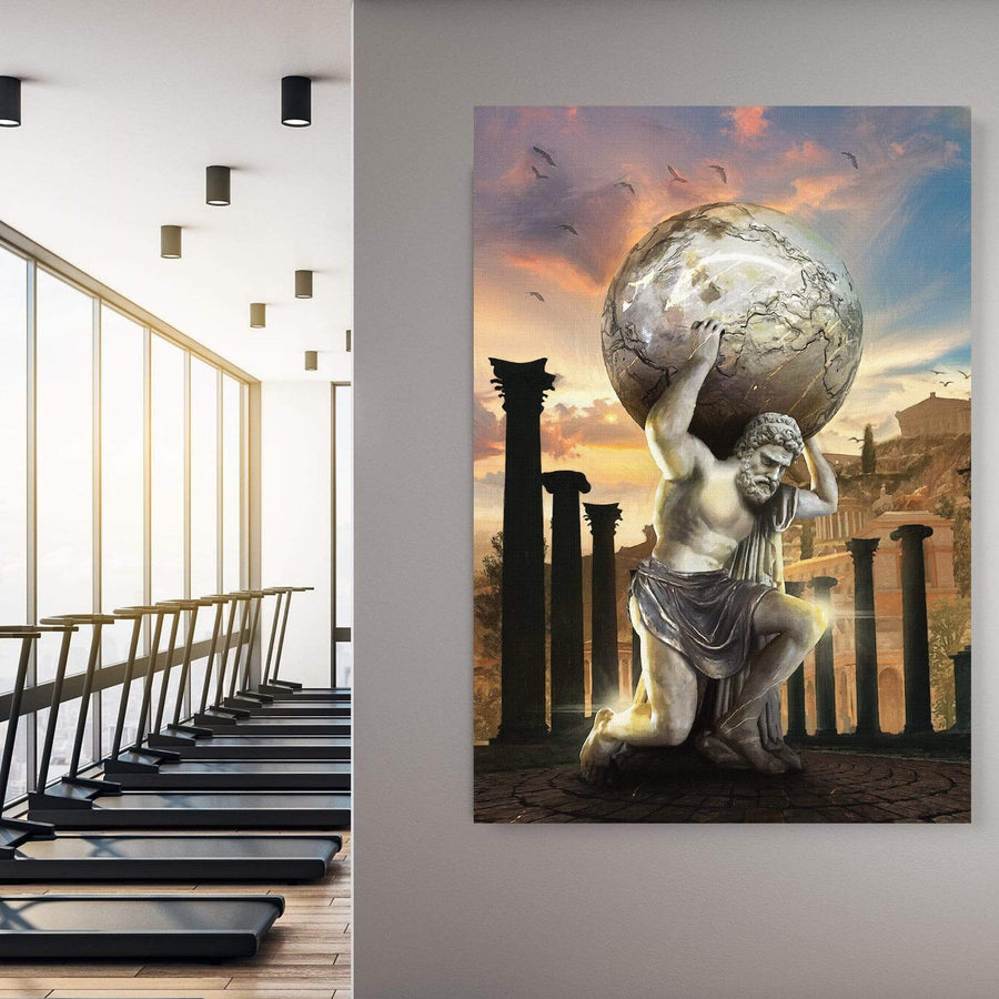 Atlas Strength Clock Canvas