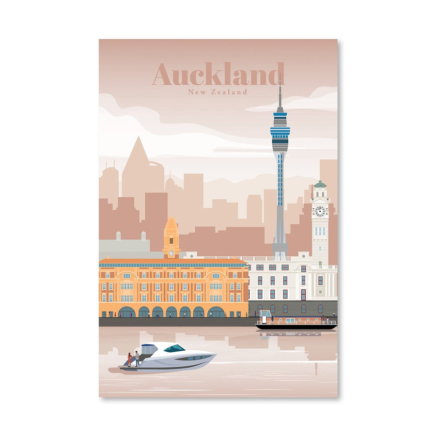 Auckland Canvas - Studio 324 Art Clock Canvas
