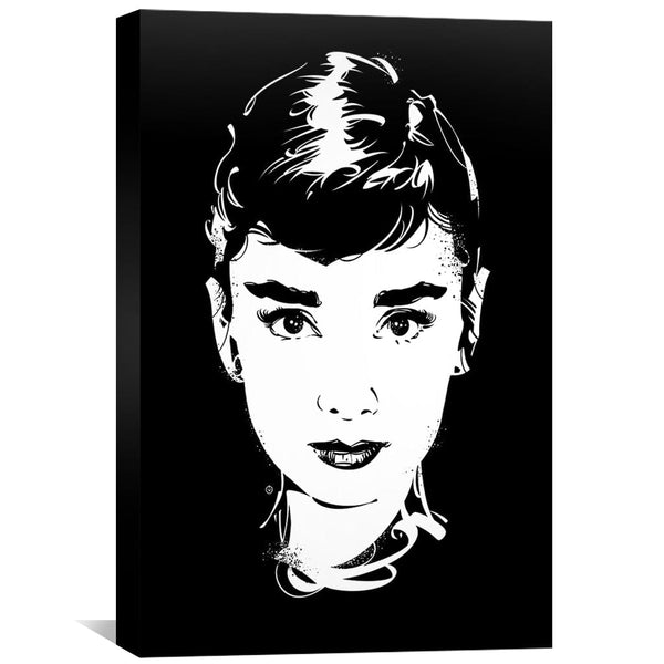Audrey Hepburn Canvas Art Clock Canvas