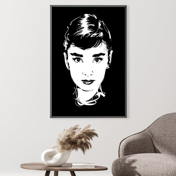 Audrey Hepburn Canvas Art 30 x 45cm / Unframed Canvas Print Clock Canvas