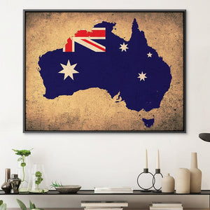 Australia Canvas Art Clock Canvas