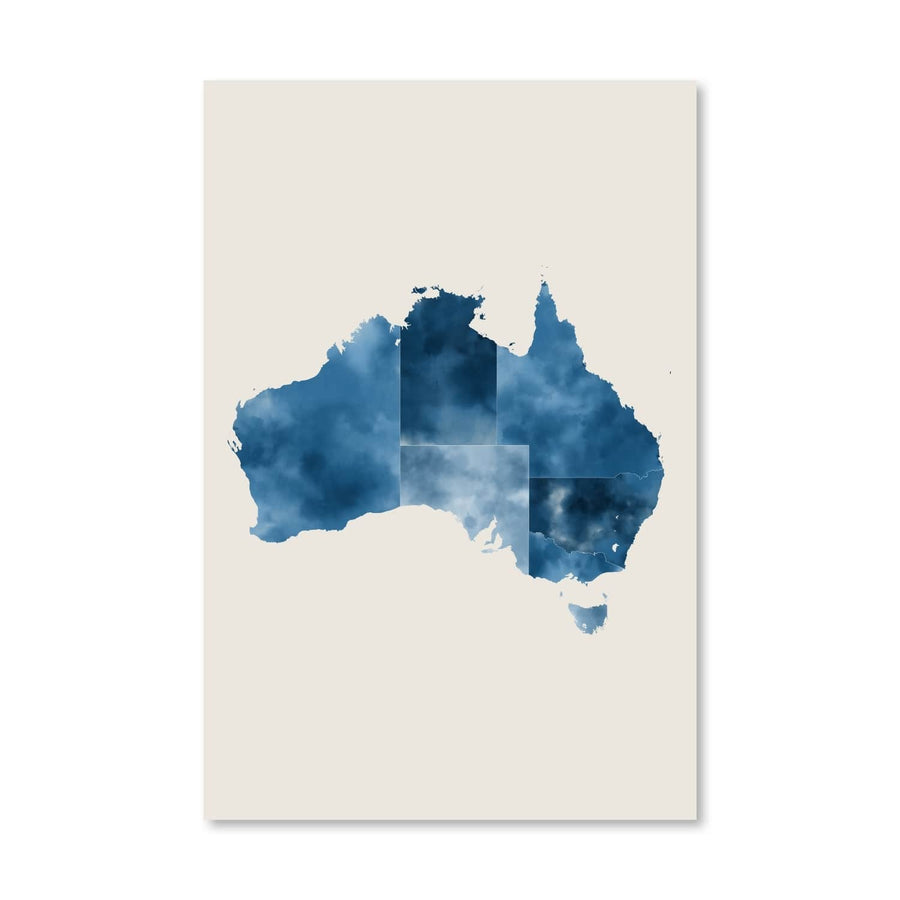 Australia Watercolor Canvas Art Clock Canvas