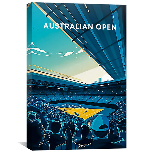 Australian Open Canvas Art Clock Canvas