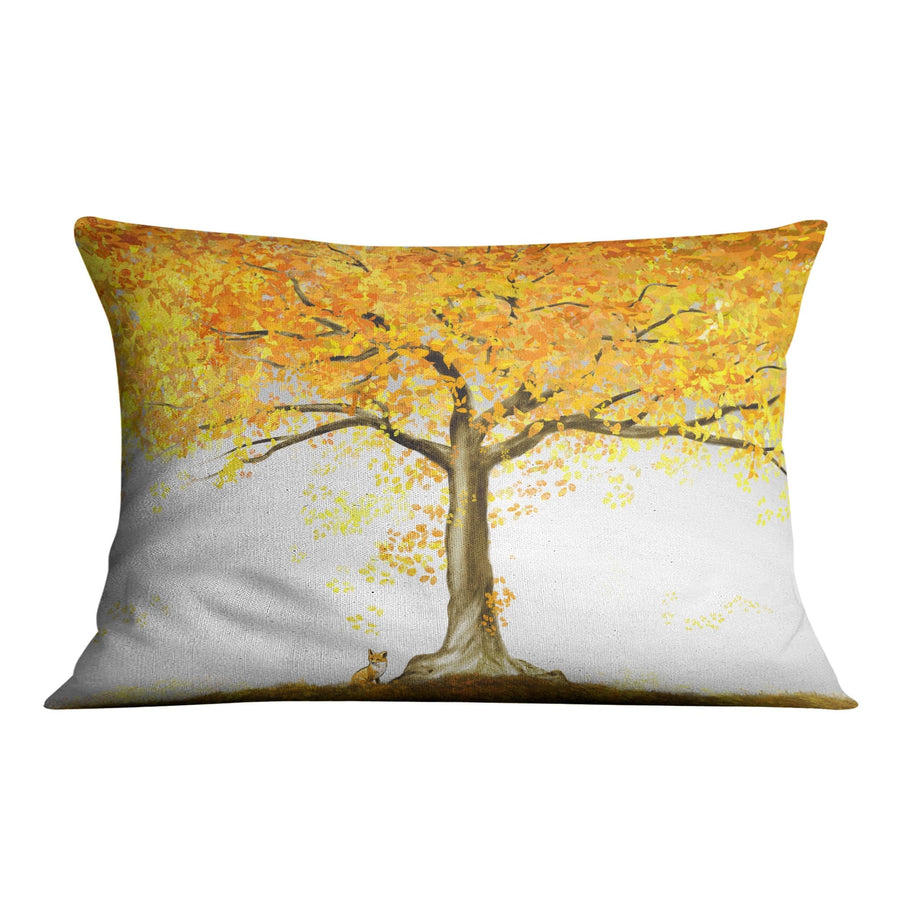 Autumn Fox Cushion Cushion 48 x 33cm Clock Canvas