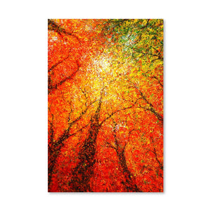 Autumn Glimmer Canvas Art Clock Canvas