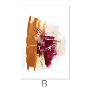 Autumnal Bliss Canvas Art B / 40 x 50cm / No Board - Canvas Print Only Clock Canvas