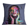 Awakened Woman A Cushion Cushion Cushion Square Clock Canvas
