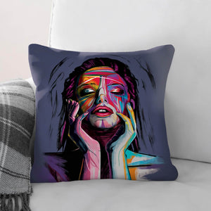 Awakened Woman A Cushion Cushion Cushion Square Clock Canvas