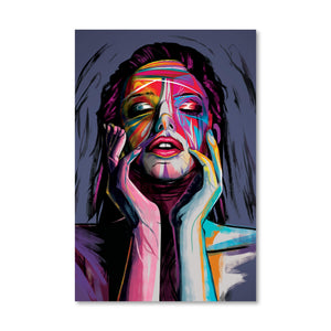 Awakened Woman Canvas Art A / 40 x 60cm / Unframed Canvas Print Clock Canvas