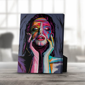 Awakened Woman Desktop Canvas Desktop Canvas 20 x 25cm Clock Canvas