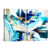 Azure Gold Set Canvas Art Set of 2 / 30 x 45cm / Unframed Canvas Print Clock Canvas