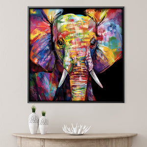 Baby Elephant Canvas Art 30 x 30cm / Unframed Canvas Print Clock Canvas