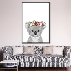 Baby Koala Canvas Art Clock Canvas