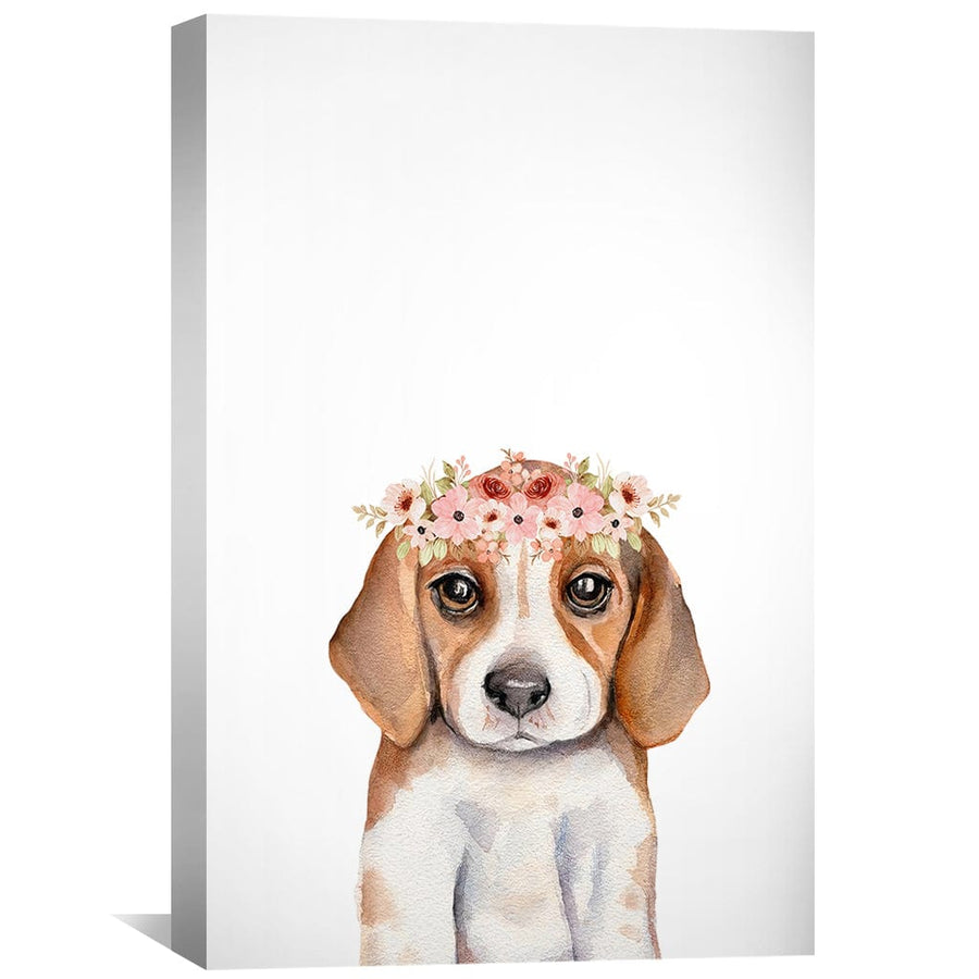 Baby Pup Canvas Art Clock Canvas