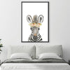 Baby Zebra Canvas Art Clock Canvas