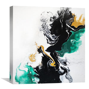 Balance Abstract Canvas Art 30 x 30cm / Unframed Canvas Print Clock Canvas