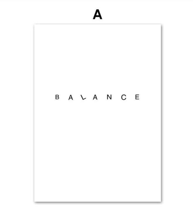 Balance Canvas Art A / 40 x 50cm / No Board - Canvas Print Only Clock Canvas