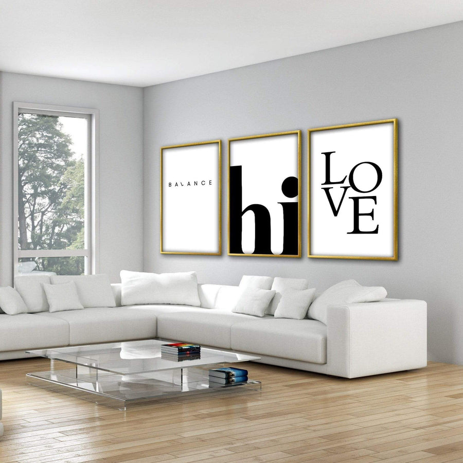 Balance Canvas Art Clock Canvas
