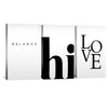 Balance Canvas Art Set of 3 / 40 x 60cm / Unframed Canvas Print Clock Canvas