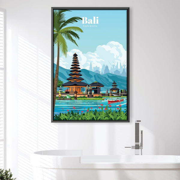 Bali Canvas - Studio 324 Art Clock Canvas