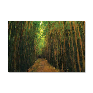 Bamboo Forest Canvas Art Clock Canvas