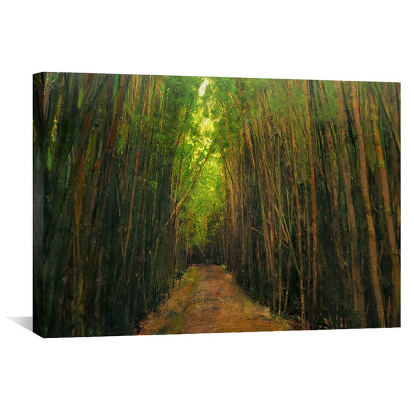 Bamboo Forest Canvas Art 45 x 30cm / Unframed Canvas Print Clock Canvas