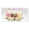 Banana Split Canvas Art Clock Canvas