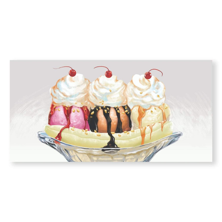 Banana Split Canvas Art Clock Canvas