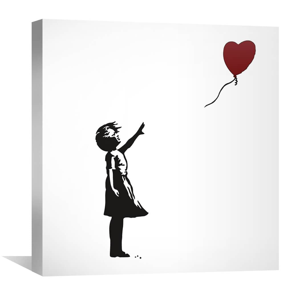 Banksy Balloon Heart Girl Canvas | Canvas Wall Art