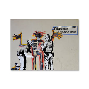 Banksy Barbican Canvas Art Clock Canvas