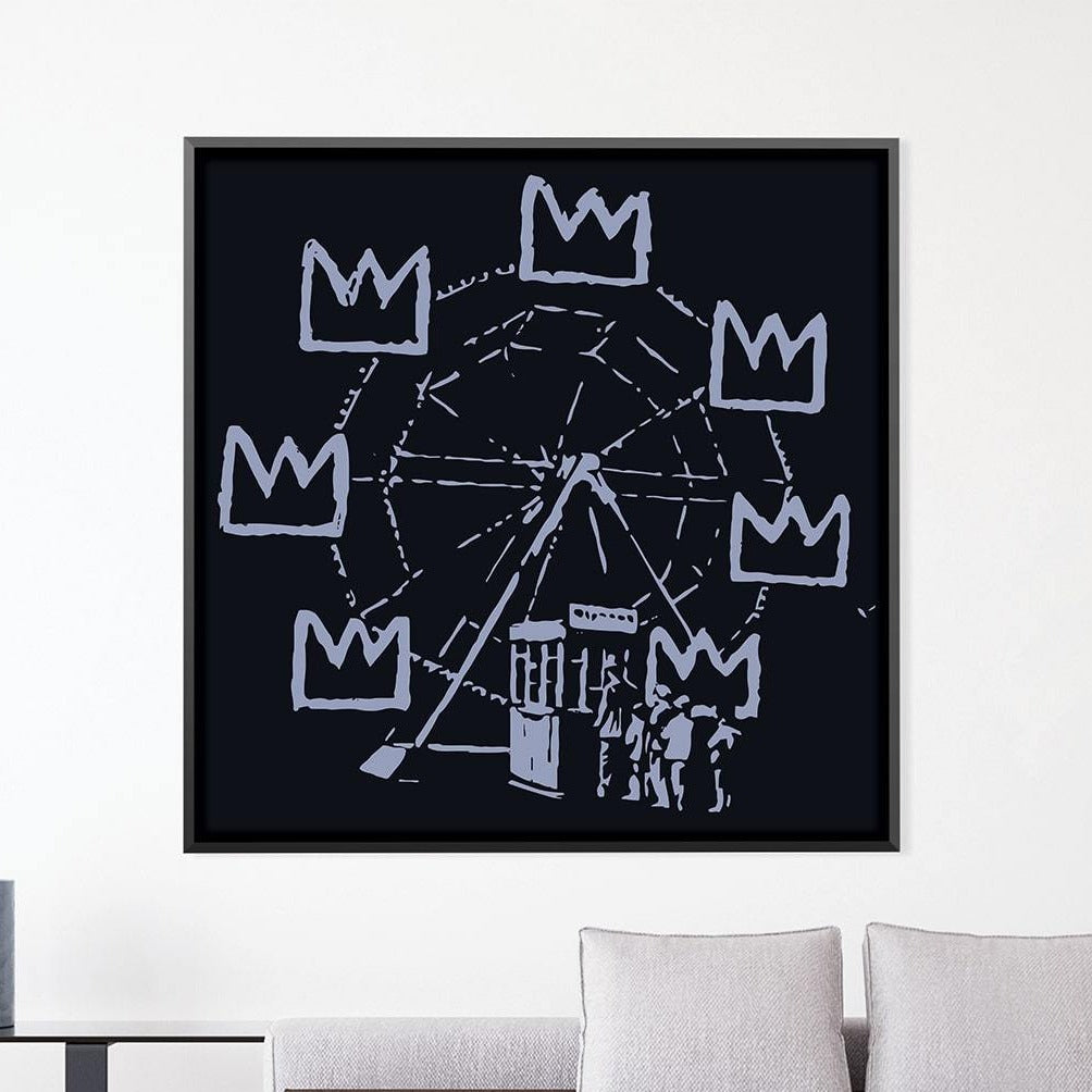 Banksy Basquiat Ferris Wheel Canvas product thumbnail