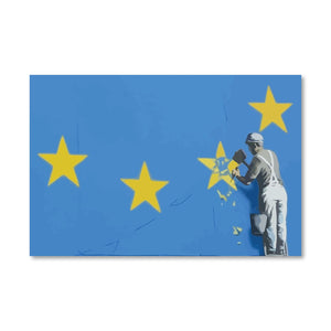 Banksy Brexit Star Dover Canvas Art Clock Canvas