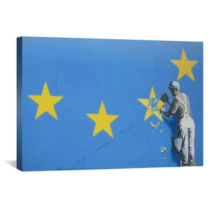 Banksy Brexit Star Dover Canvas Art Clock Canvas