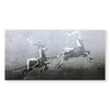 Banksy Christmas Canvas Art Clock Canvas
