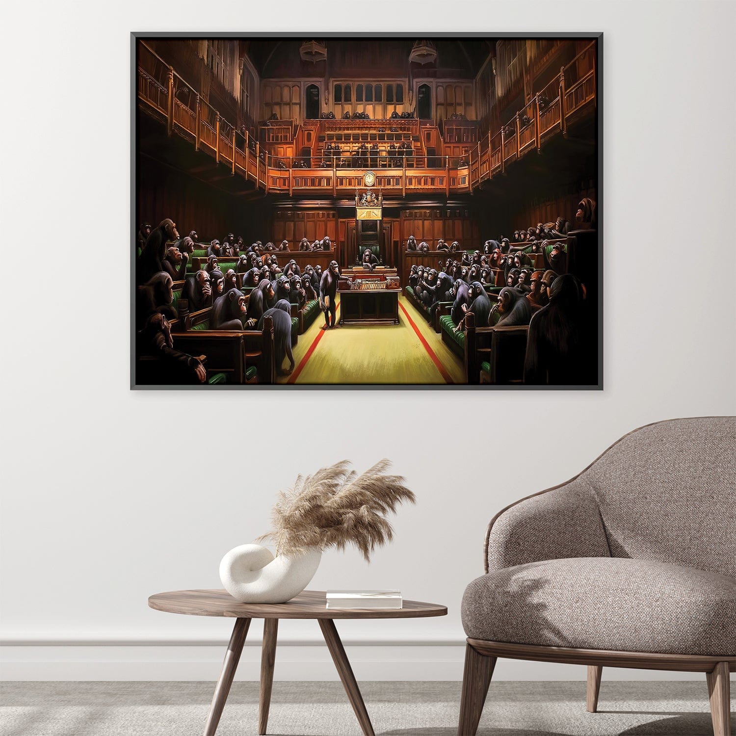 Banksy Devolved Parliament Canvas product thumbnail