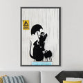 Banksy English Rat Canvas Art Clock Canvas