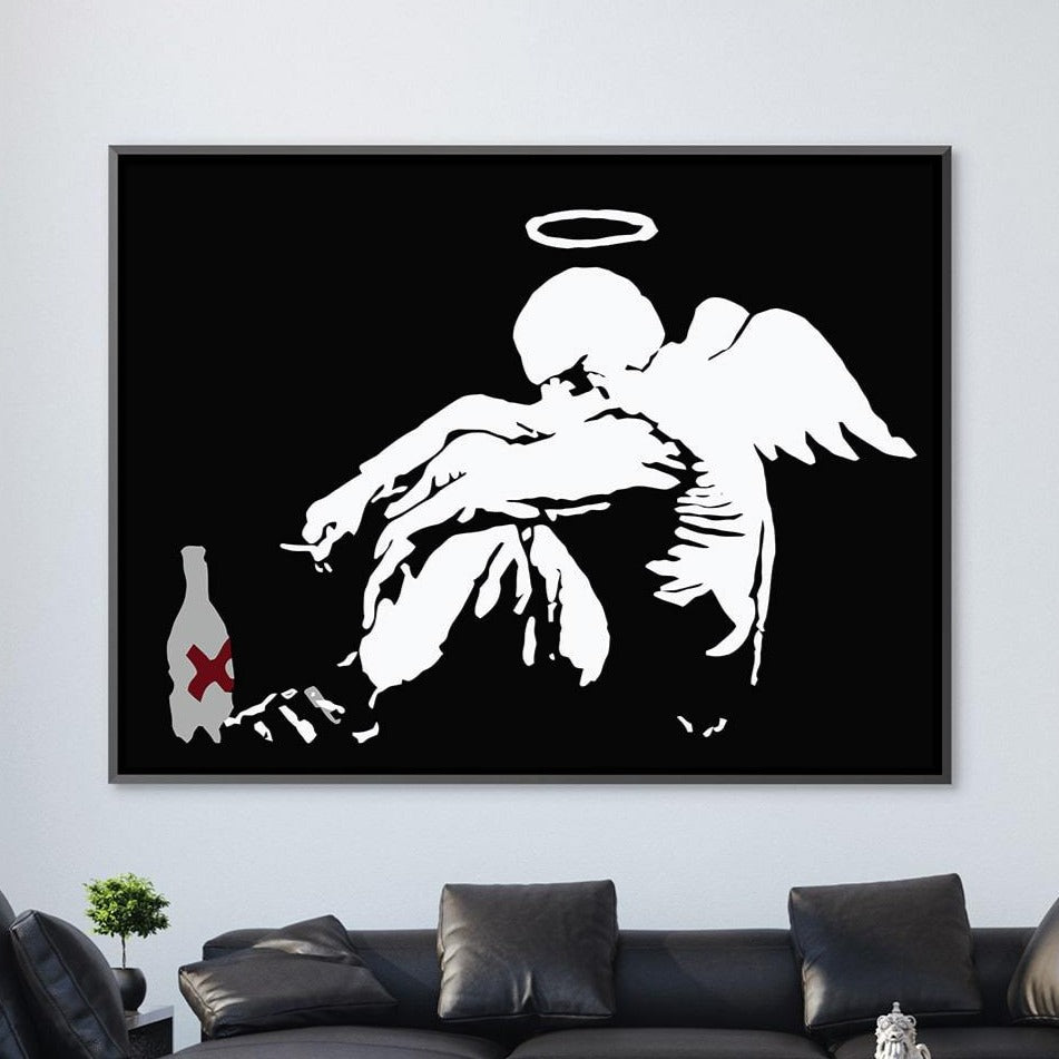 Banksy Fallen Angel Canvas product thumbnail