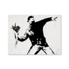 Banksy Flower Thrower Canvas Art Clock Canvas