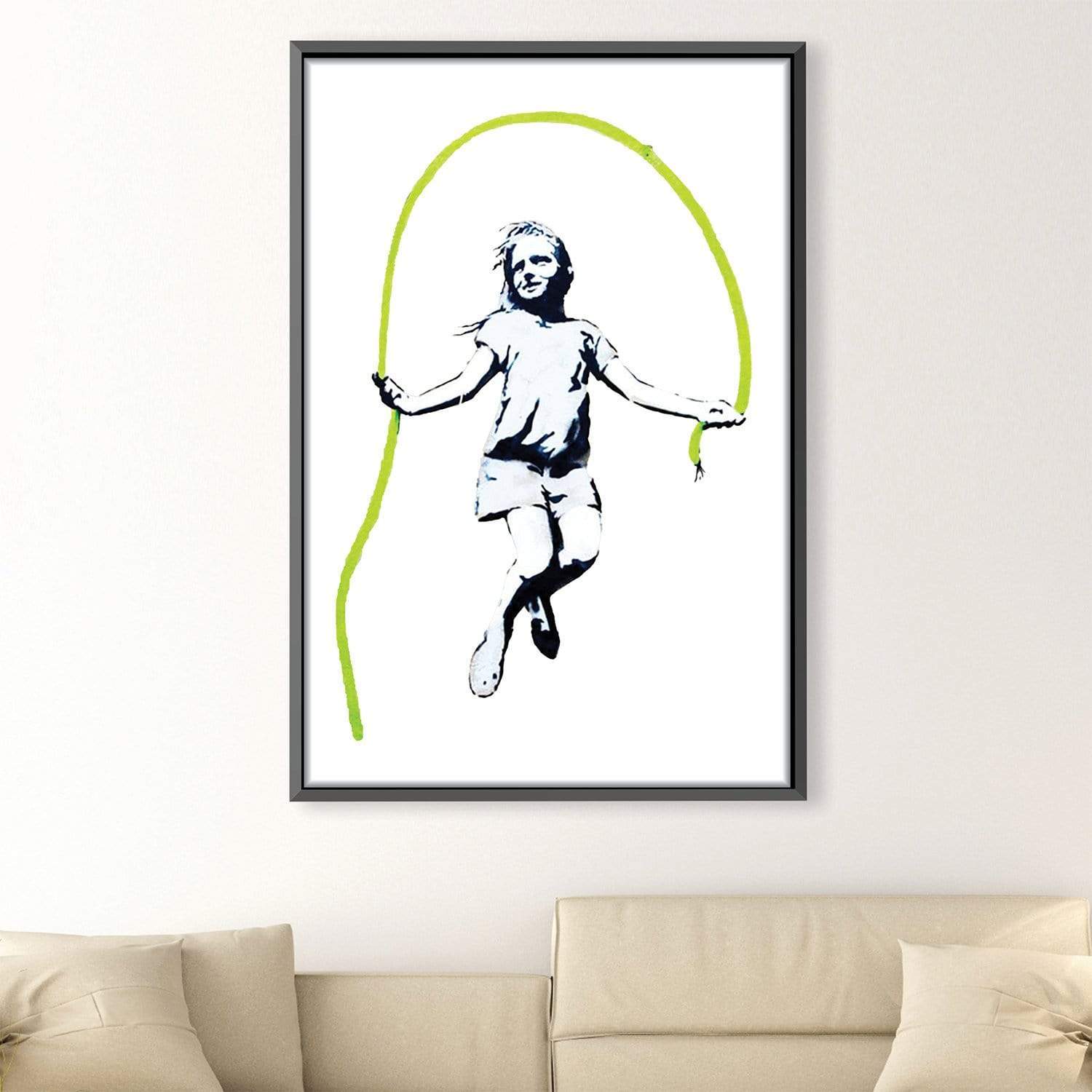 Banksy Girl With Skipping Rope Canvas product thumbnail