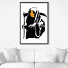 Banksy Grim Reaper Canvas Art Clock Canvas