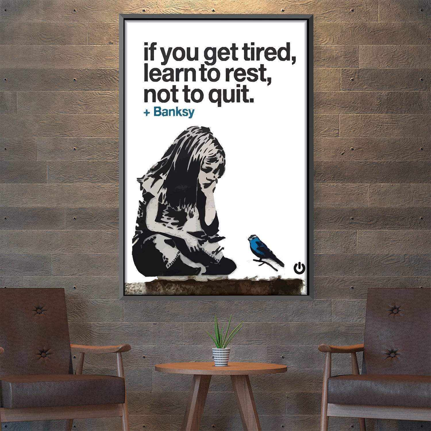 Banksy If You Get Tired Canvas product thumbnail