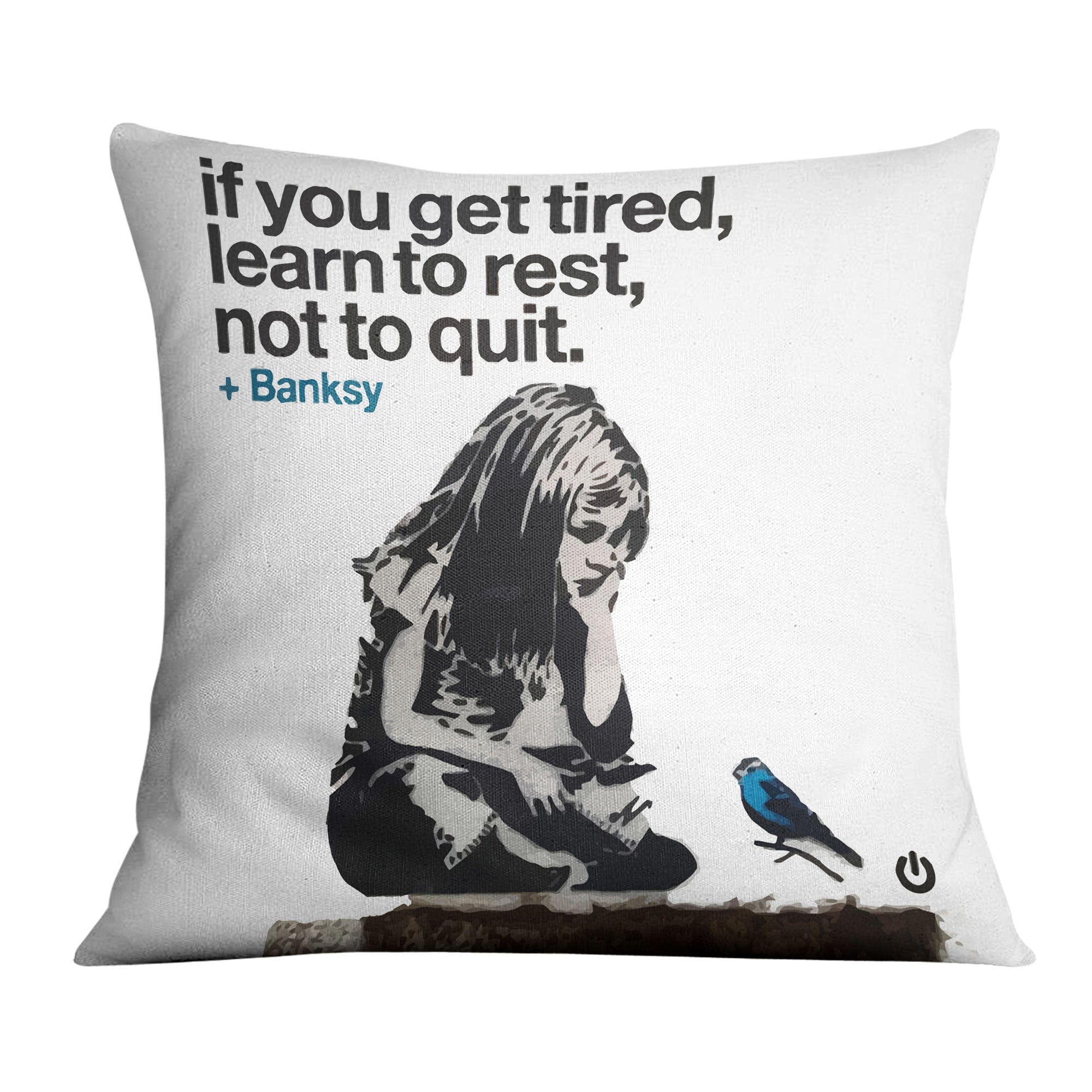 Banksy If You Get Tired Cushion product thumbnail